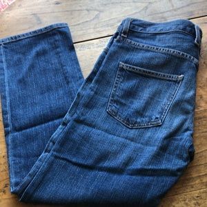 Current/Elliott straight leg ankle jeans